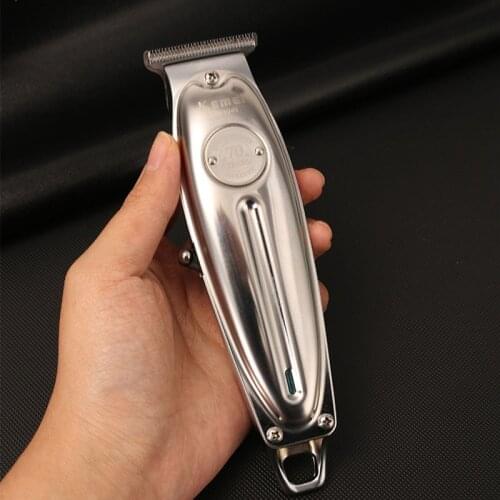 Kemei hair trimmer KM-1949 rechargeable hair clipper cordless haircut machine baldhead metal body