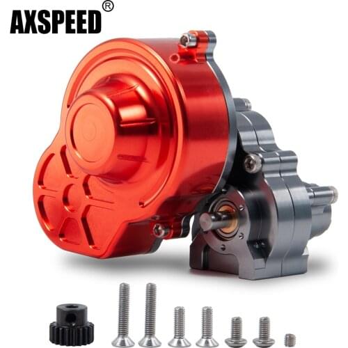 AXSPEED RC Metal Reverse Transmission Gearbox for 1/10 RC Crawler Car Axial SCX10 90027 SCX10 II 90046 WRAITH Upgrade Parts