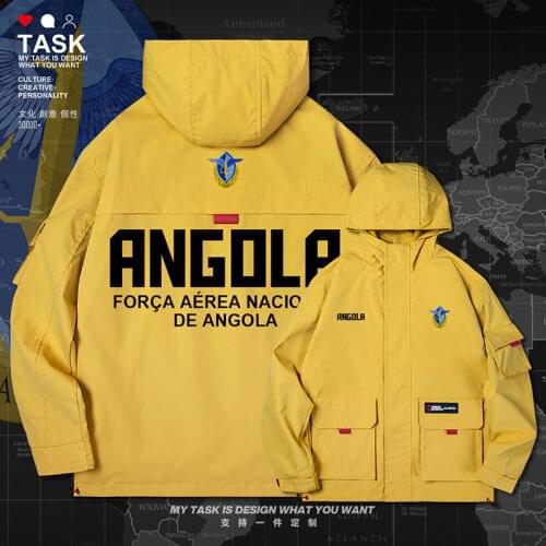 Republic of Angola Angolan AGO men jacket hooded air force logo army fan top coat printed for men Tactical new autumn clothes