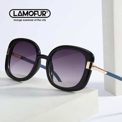 New High-Quality Fashion Personality Sunglasses For Women Metal PC UV400 Shopping First Choice Gradient Glasses 2130