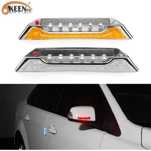 OKEEN New Car Static Eliminator Solar Colorful Decorative Lights Auto Door Flashing Warning Lights Car Door Anti-Collision Lamp