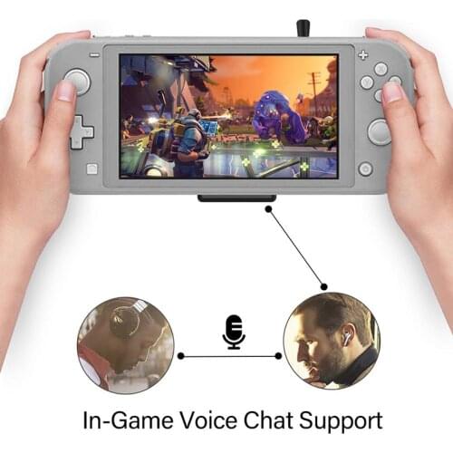 Switch Bluetooth Adapter BT 5.0 Wireless Audio Transmitter with Microphone Screen Protector For Nintend Switch/Lite For PS4
