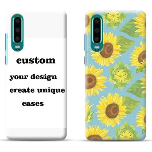 Sunflowers Custom Mobile Case for Huawei P20/P20 Pro/P30/Honor 10 For Huawei Series Full Wrap Printing Cases Drop ship support