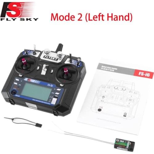 FLYSKY FS-i6 I6 2.4G 6CH AFHDS 2A Rdio Transmitter IA6B X6B A8S R6B IA10B Receiver for RC Airplane Helicopter FPV Racing Drone
