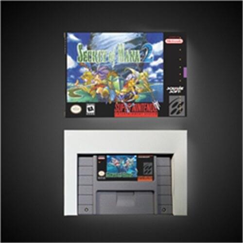Secret of Mana 2 - RPG Game Card Battery Save US Version Retail Box