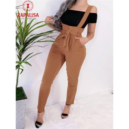 ZAPALISA Women's High Waist Pants
