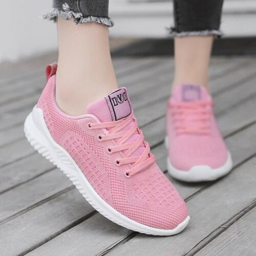 Mesh Shoes Woman Bigger Women Walking Sneakers Shoes Flat Breathable Woman Casual Shoes Ladies Leisure Plus Size tenis feminino