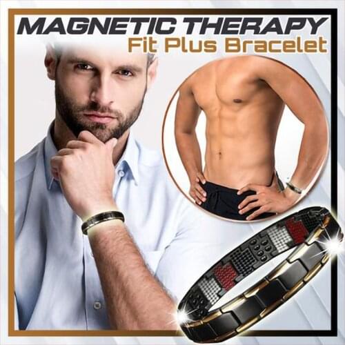 2021 Fashion Magnetic Therapy Fit Plus Bracelet Stainless Steel ForMen Women Bracelets Improves Metabolism And Blood Circulation