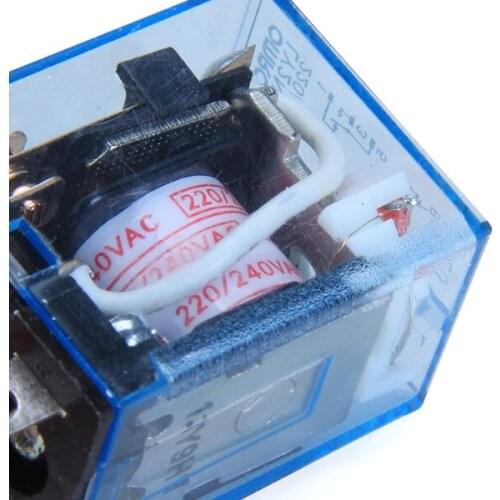 10A 240VAC/ 10A 28V 2NO 2NC LY2NJ LY2N-J Led Lamp DPDT Coil Power Relay