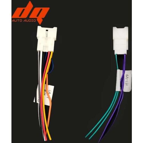 2Pcs Universal Car Auto Stereo CD Player Radio Wire Harness Adapter Connector Cable For Toyota