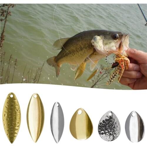 200pcs/lot metal Spoons sequins Lures fishing accessories Artificial Chatterbait Spinner bait tools for bass trout fishing