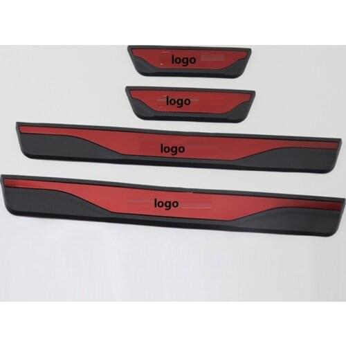 4Pcs Car Styling Stainless Steel Door Sill Trim Scuff Plate Protector Guard For Kia Picanto 2012 -2019 Accessories