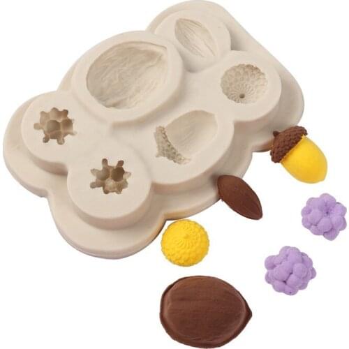 6 Hole DIY Cookie Molds Nut Cake Fondant Mold Decorating for Sugar Chocolate Molds Christmas Decoration Cake Tools