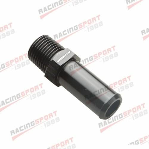ADLER SPEED 1/2" NPT To 3/4" inch Barb Hose End Straight Adapter Fitting Black
