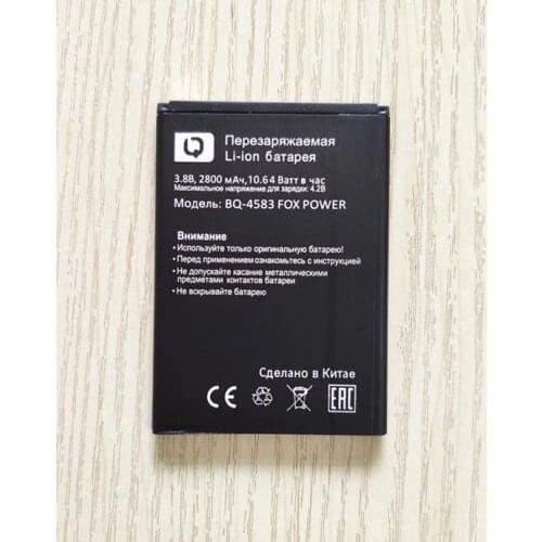 B-TAIHENG BQ-4583 2800mAh Battery For BQ BQS 4583 Fox Power Mobile Phone In Stock Latest Production High Quality Battery