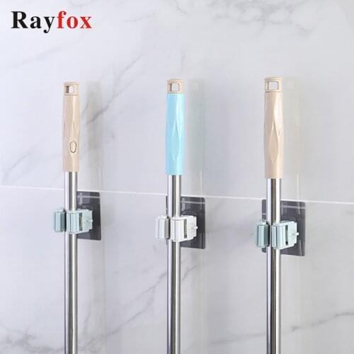 Bathroom Accessories Clip Hooks Mop Organizer Holder Rack Holer Bathroom Rack Hook Mop Hanger Storage Rack Kitchen Bathroom Tool