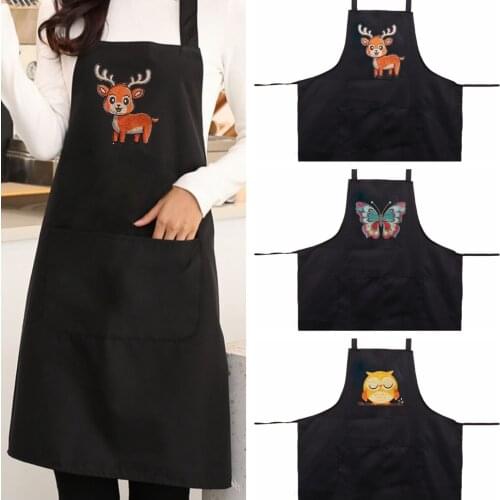 DIY Diamond Painting Mosaic Apron Cartoon pattern Baking Bib Cross Stitch kit Rhinestone Embroidery Craft for Taste Home Cooking