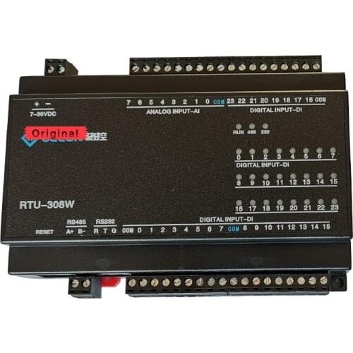 24 Way AI Analog 0-20mA 0-10V ADC Acquisition Modbus IO Module Support RS232 RS485 Modbus RTU Protocol