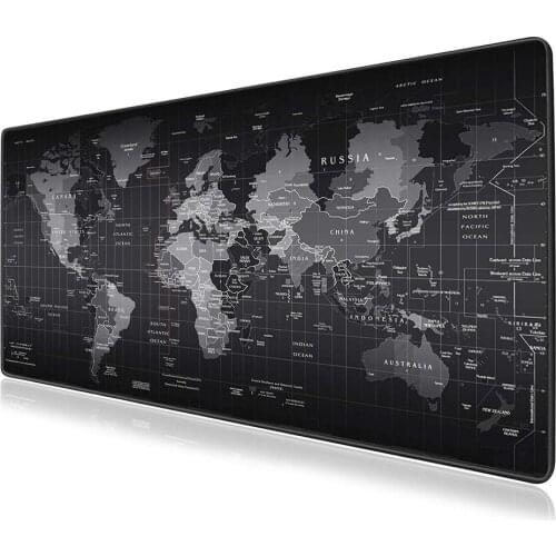 Large Gaming Mouse Pad Gamer World Map Mousepad Anti-slip Mause Pad Office Desk Mat Big Computer Mouse Mat Game Keyboard Pad