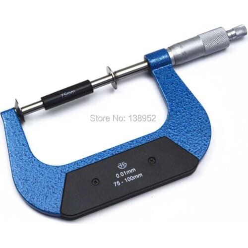 Xibei brand 75-100mm disk micrometer gear tooth micrometer Micrmetro 0.005mm