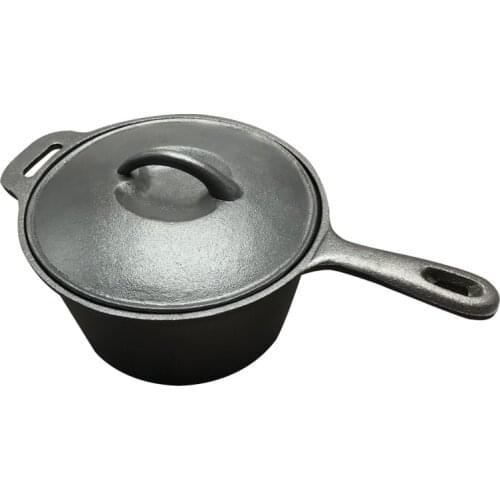 One-piece thickened cast iron milk pot pig iron soup pot uncoated non-stick pan mini soup pot