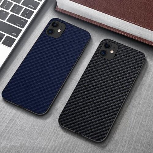 Carbon Fiber Case For iPhone 11 Case Silicon Phone Bumper For iPhone SE 2020 XR 7 8 XS Max X 6 6s plus Cover For iPhone 11 Pro