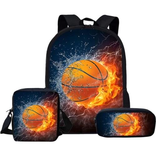 Kids Backpack Boys Basketball Print Junior School Bags for Teenage Back Pack Children Daypack mochila escolar