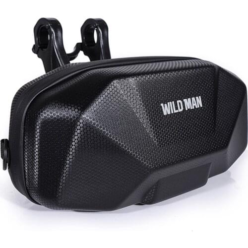 WILD MAN 3.5L MTB Bike Head Hanging Bag Electric Scooter EVA Hard Shell Handlebar Bag Cycling Riding Equipment