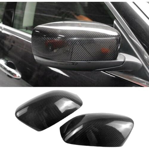 For Maserati Ghibli 2013-2016 Real Carbon Fiber Side Rear View Mirror Cover Trim Side Wing Mirror Caps Car Accessories