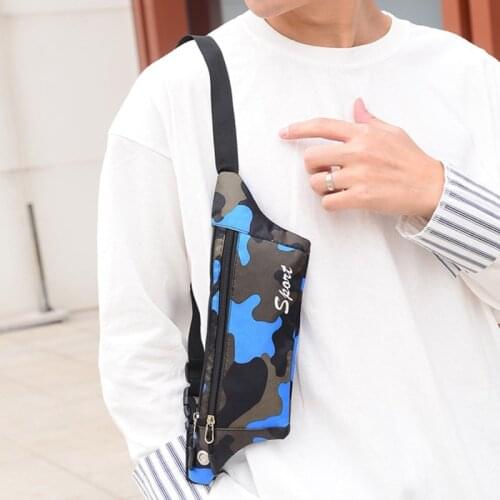 New Camouflage Dark Grain Bum Bag Canvas Unisex Fanny Pack Waist Hip Belt Bag Purse Pouch Pocket Travel Running Sport Bum