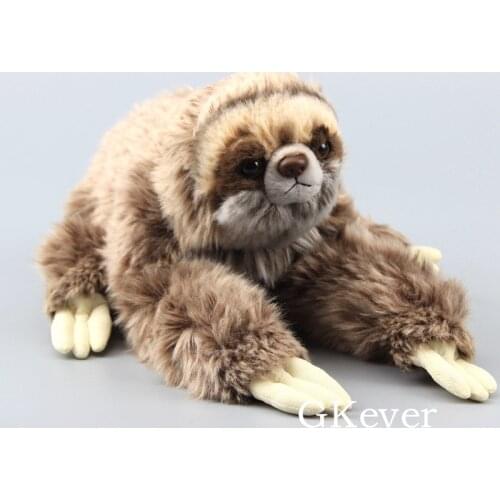 Real Life Three-Toed Sloth Soft Stuffed Animals SLOTH Plush Toys 14" 35 CM Children Birthday Gift