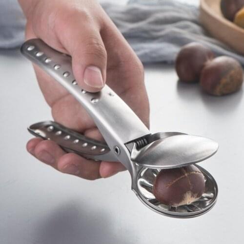 Peeling Chestnut Walnut Artifact 304 Stainless Steel Chestnut Clip Chestnut Opening Device Shell Peeler