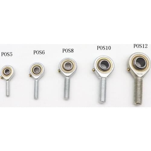 Fish eye Rod Ends bearing Male thread POS 6mm to 14mm ball joint right hand Fisheye Threaded Spherical Bearings