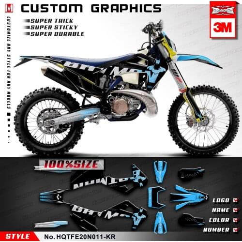 KUNGFU GRAPHICS Racing Sticker Vinyl Kit for TE FE TC FC TX FX FS 125 150 250 300 350 450 501 2019 2020 2021 2022