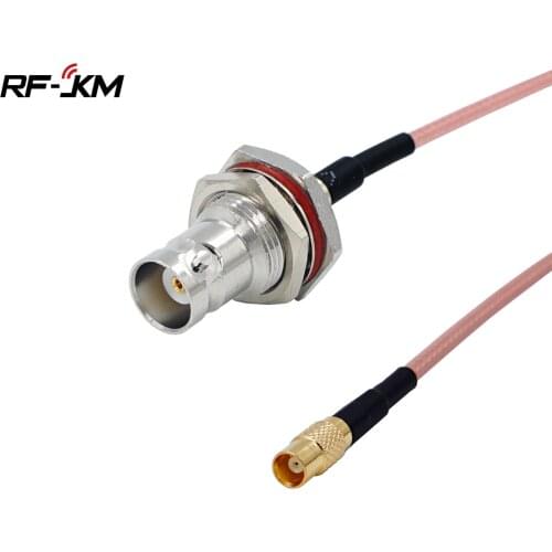MCX Female to BNC Female Jack Bulkhead Connector RF Coaxial Jumper Pigtail Cable For Radio Antenna
