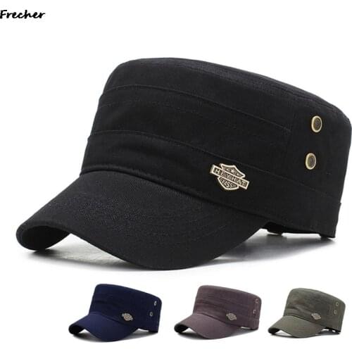 Fashion hip hop Mens baseball cap Military Caps Spring Autumn Tactical hat Mens Flat Top Cotton Army cap sports leisure hats