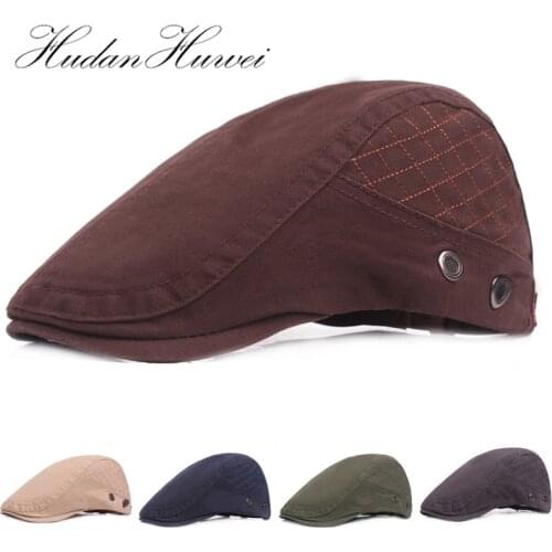 Newsboy Cap Men Peaky Blinder Gatsby Hat Driver Duckbill Visor Flat Caps Unisex Adult Casual Cotton Ivy Hats Men