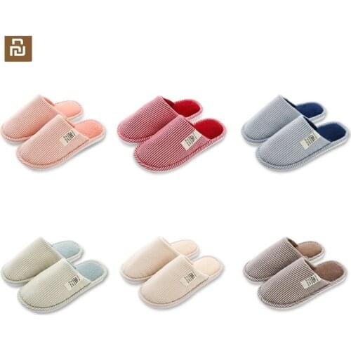 New Xiaomi Youpin Cotton Slippers Indoor Home Household Couple Cute Plush Anti- Slip Slippers Spring and Autumn Winter Seasons