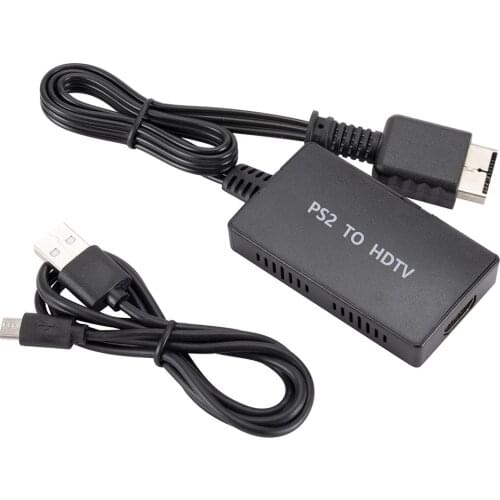 PS2 to HDMI-compatible Converter Adapter Plug And Play Support HDMI 4:3 /16:9 Switch for Sony Playstation 2 HD Link Cable