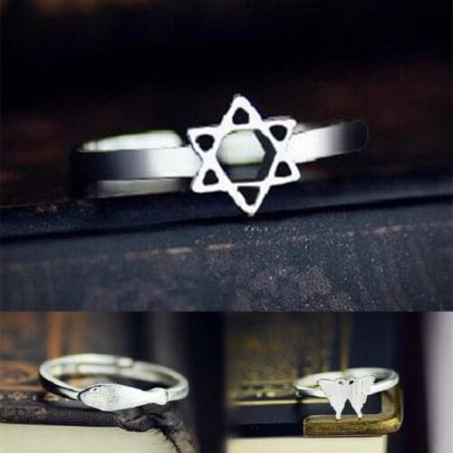 2021 Sale Fashion Flower Ring Adjustable Wedding Finger Ring Women Charming Engagement Jewelry Gift 6 Styles Rings