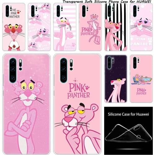 Luxury Soft Silicone Case The Pink Panther for Huawei NOVA 3 3i 5 5i P20 P30 Pro P9 P10 P8 Lite 2017 P Smart Z Plus 2019 Fashion