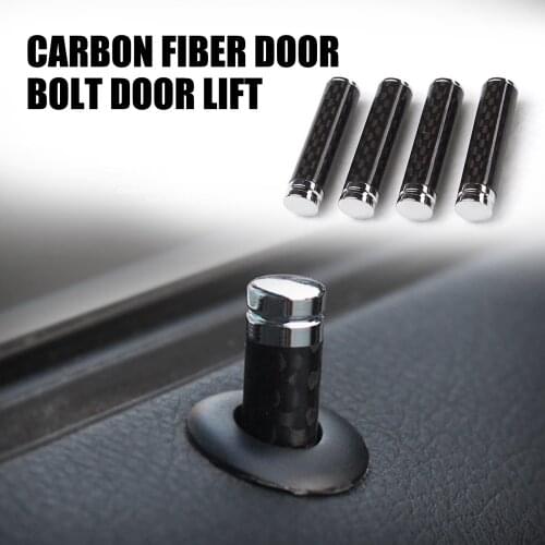 4 Pcs High Quality Carbon Fiber Car Door Pin Lock Knob Pull Pins Cover For BMW F10 F20 F30 GT F07 X3 F25 X4 F26 X5X6 E70 E71 F15
