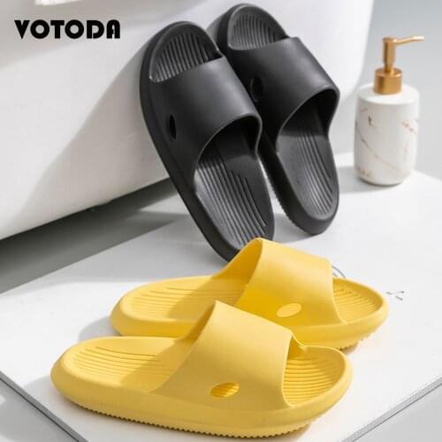 Summer Soft EVA Home Slippers Beach Sandals Thick Platform Slippers Women Non-Slip Bathroom Flip Flop Casual Unisex Indoor Shoes