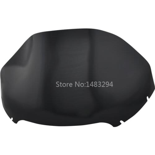 Black Double Lamp Sport Glide Windshield 13'' Wave Windscreen Wind Deflector Fit For Harley Road Glide FLTR FLTRX 15-Up