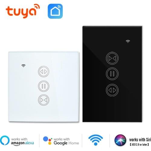 WiFi Curtain Blind Switch for Electric Motor Roller Shutter EU/US Curtain Switch Tuya Smart Google Home Alexa Siri Voice Control