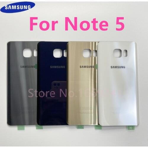 For Samsung Galaxy Note 5 N920 N920F N920A N920C Note5 Back Battery Cover Glass Housing Door Phone Rear Case Replacement