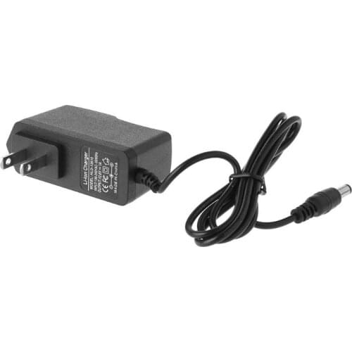 EU/US Plug 12.6V 1A Lithium Battery Charger 18650/Polymer Battery Pack 5.5 x 2.1MM Charger With Wire Lead DC