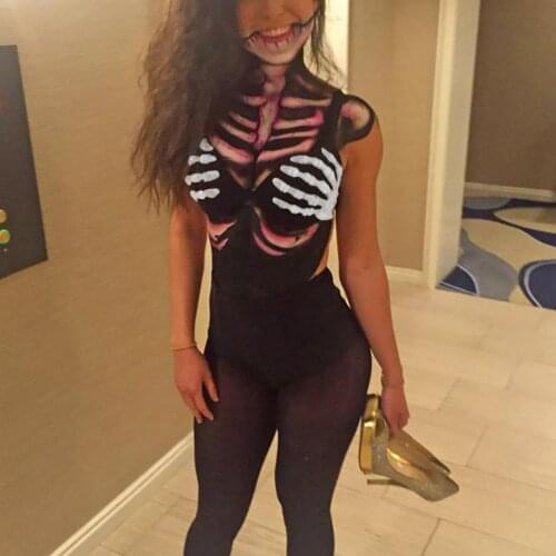 Womens Underwear Bra New Style Halloween Devil Hand Grabbing Skull Print Underwears Sexy Female Bra Dropshipping