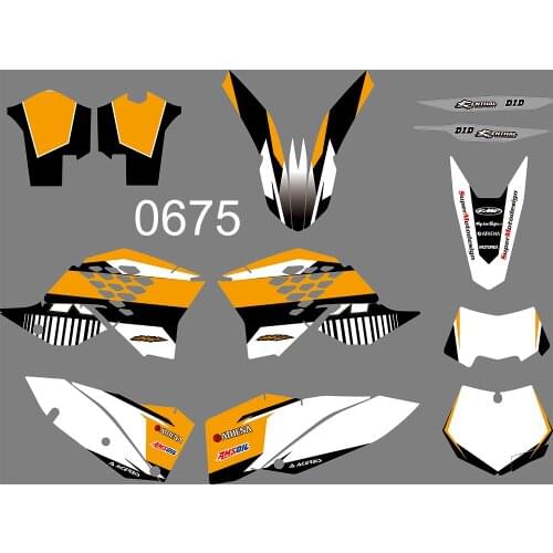 0675 Motorcycle Team Graphic & Backgrounds Decal Stiker Kits for KTM EXC 2008 2009 2010 2011