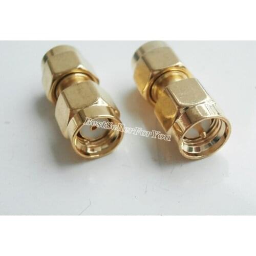 10Pcs RP SMA RPSMA RPSMA RPSMA Male Female Pin Jack To SMA Male Straight RF Connector Adapter